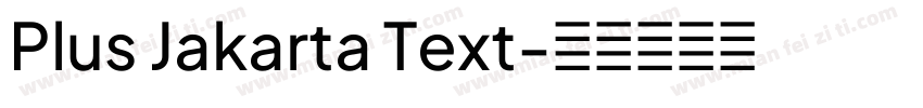 Plus Jakarta Text字体转换
